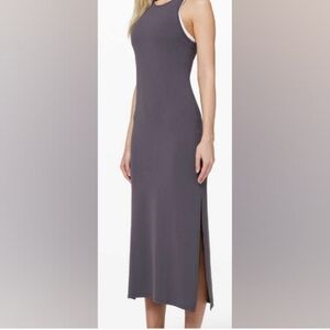 Lululemon Get Going Maxi Dress, Size 12, Racerback, Stretchy, Side Slits